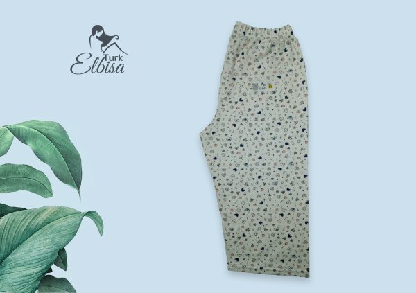 شلوارک طرح قلبی سفید 1